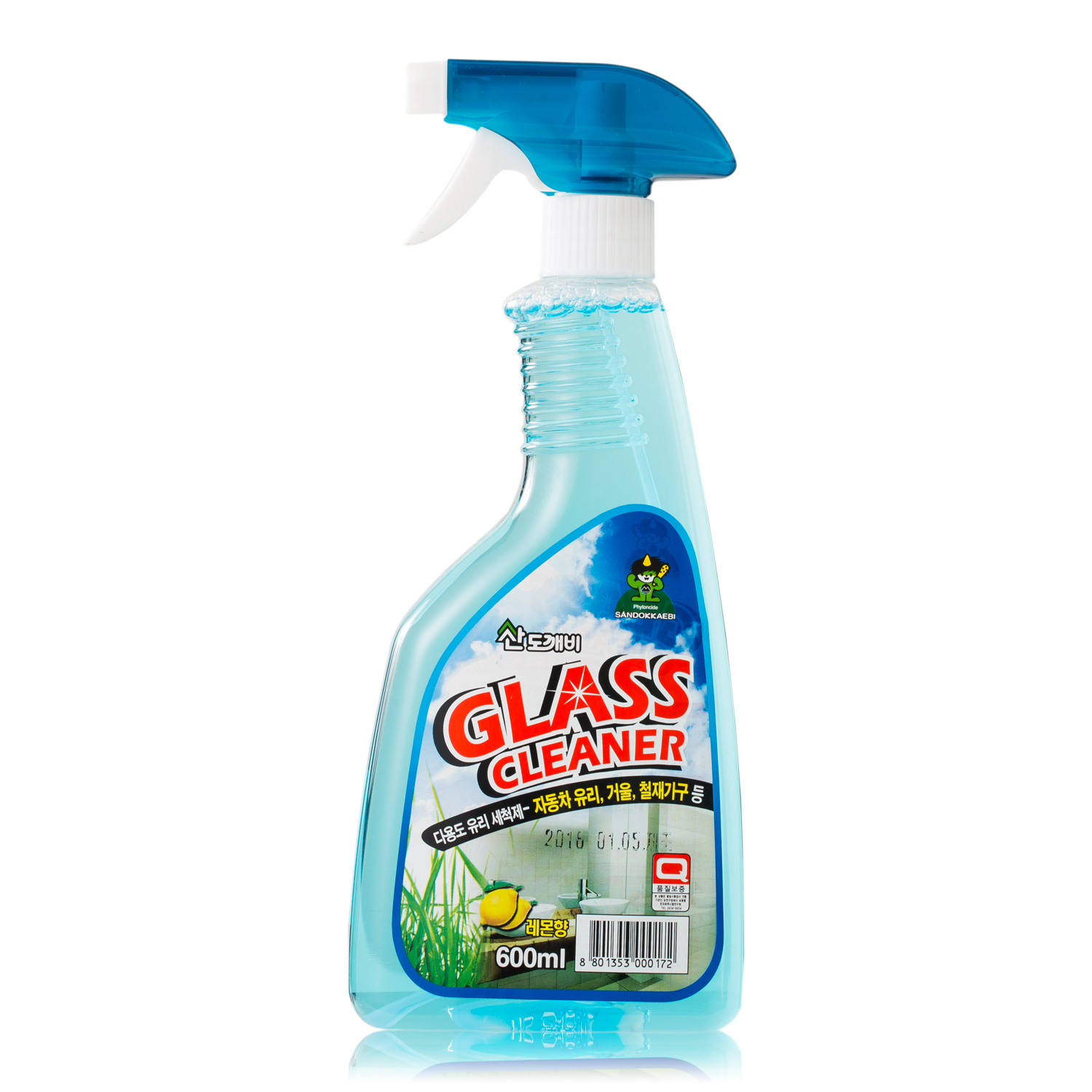 韩国进口玻璃清洁剂-进口玻璃清洁剂-Sandokkaebi玻璃水600ML（毫升）1瓶装