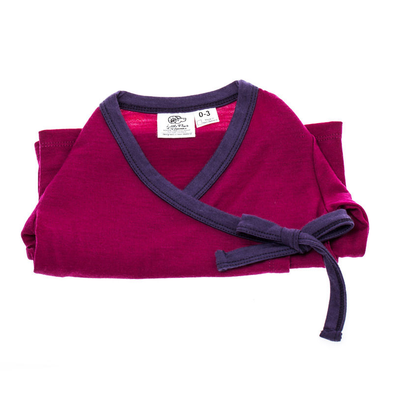 新西兰进口宝宝小和服-LOFHMob100%美丽诺羊毛和服上衣