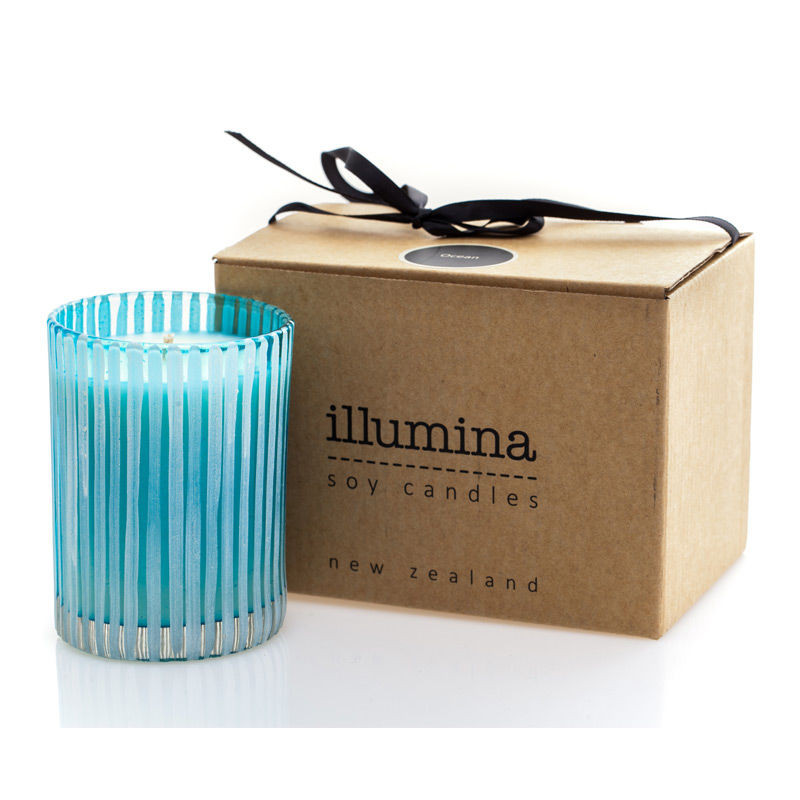 新西兰进口香薰蜡烛-Illumina条纹杯香薰蜡烛三种香味/颜色可选