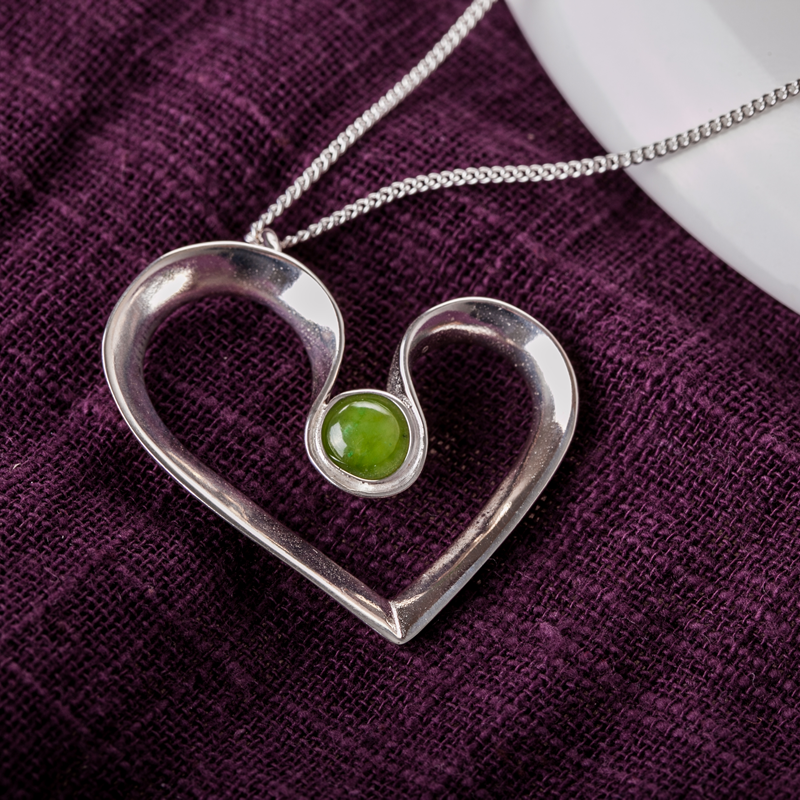 新西兰进口翡翠项链-JONZ天然碧玉项链Pendant(Jade)