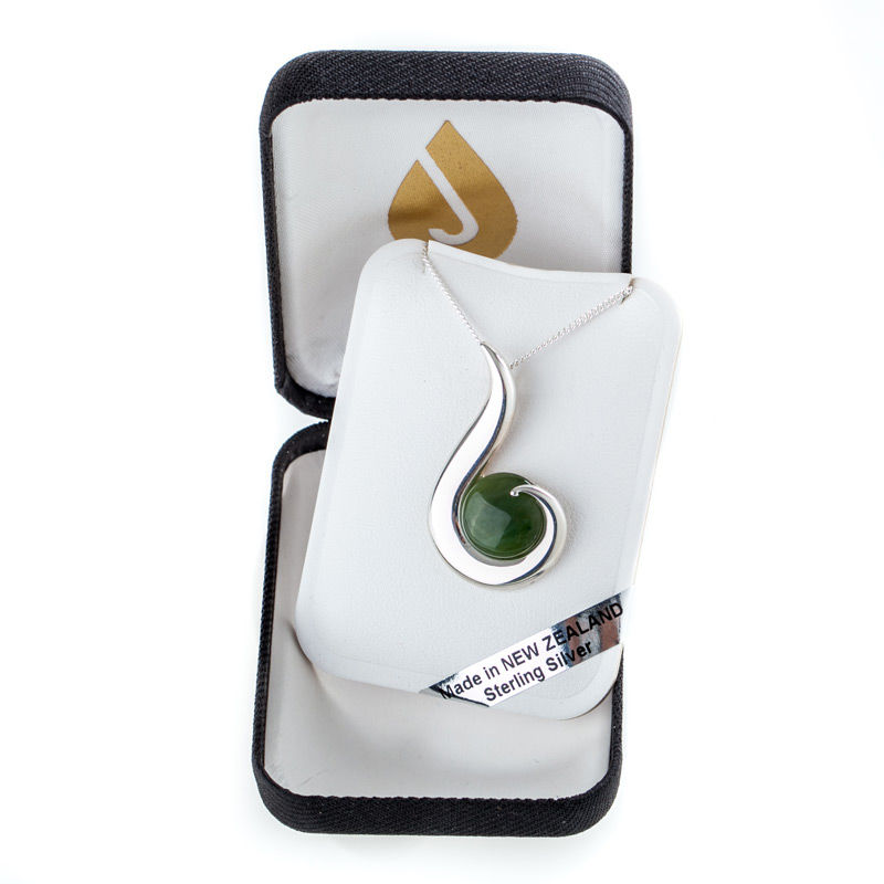 新西兰进口玉石项链-JONZ天然碧玉项链Pendant(Jade) - 玉石项链 新西兰进口玉石项链-JONZ天然碧玉项链Pendant(Jade) - 玉石项链