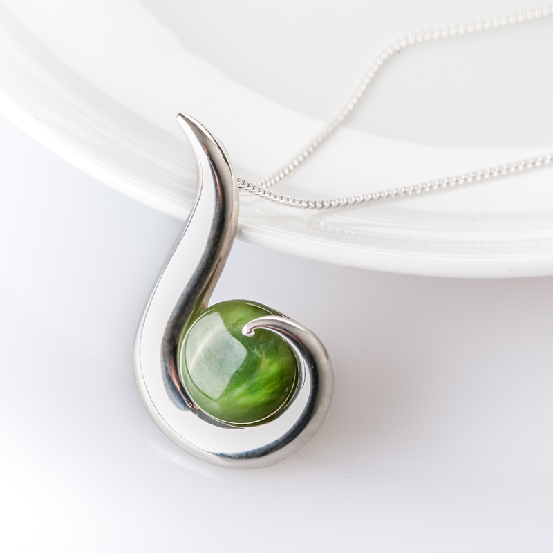 新西兰进口玉石项链-JONZ天然碧玉项链Pendant(Jade)