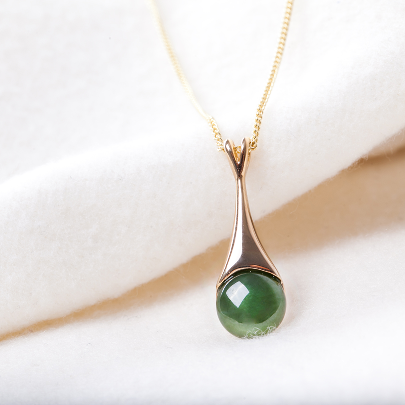新西兰进口碧玉项链-JONZ天然碧玉项链Pendant(Jade)
