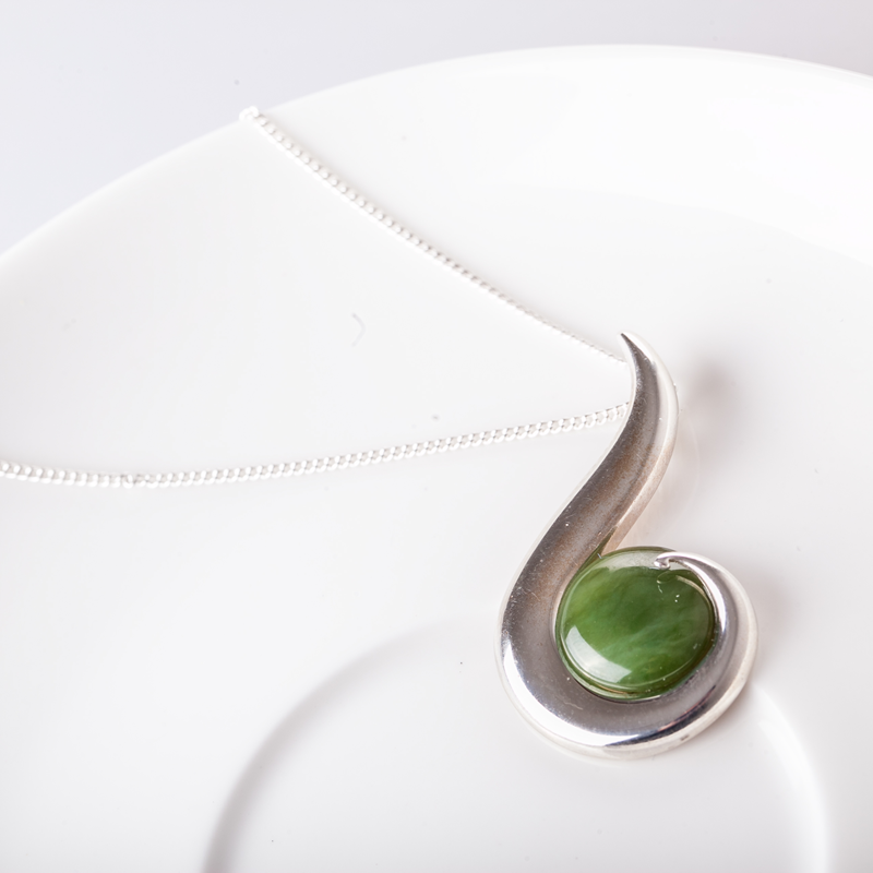 新西兰进口玉石项链-JONZ天然碧玉项链Pendant(Jade)