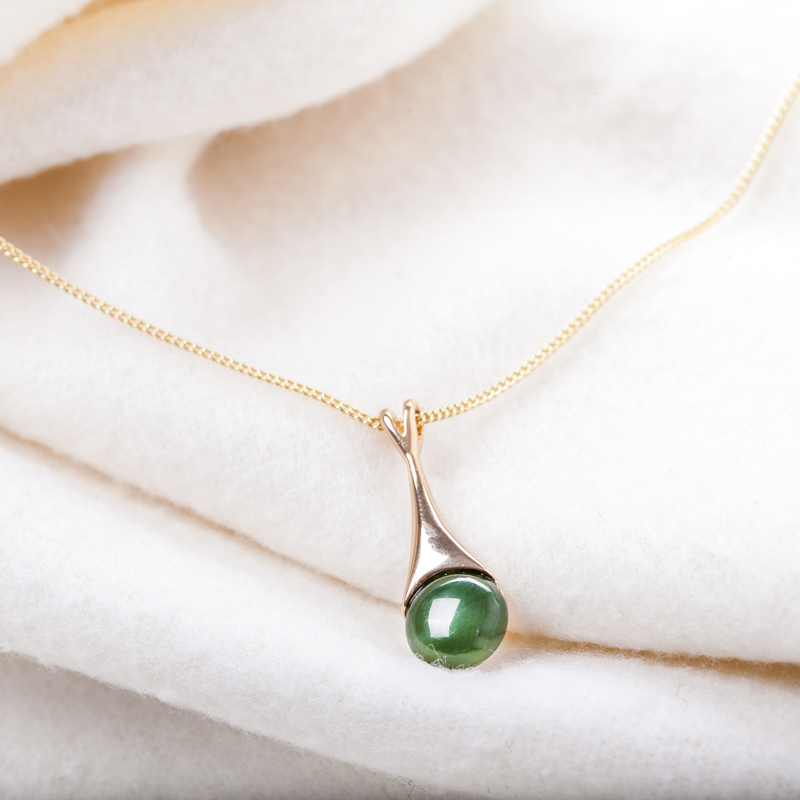 新西兰进口碧玉项链-JONZ天然碧玉项链Pendant(Jade)