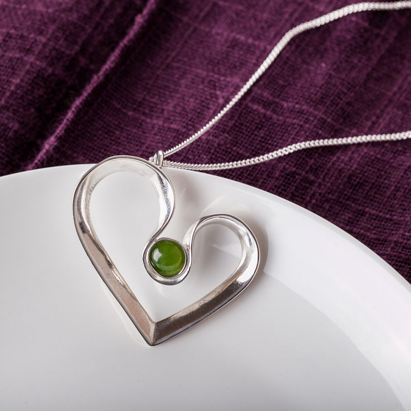 新西兰进口翡翠项链-JONZ天然碧玉项链Pendant(Jade)