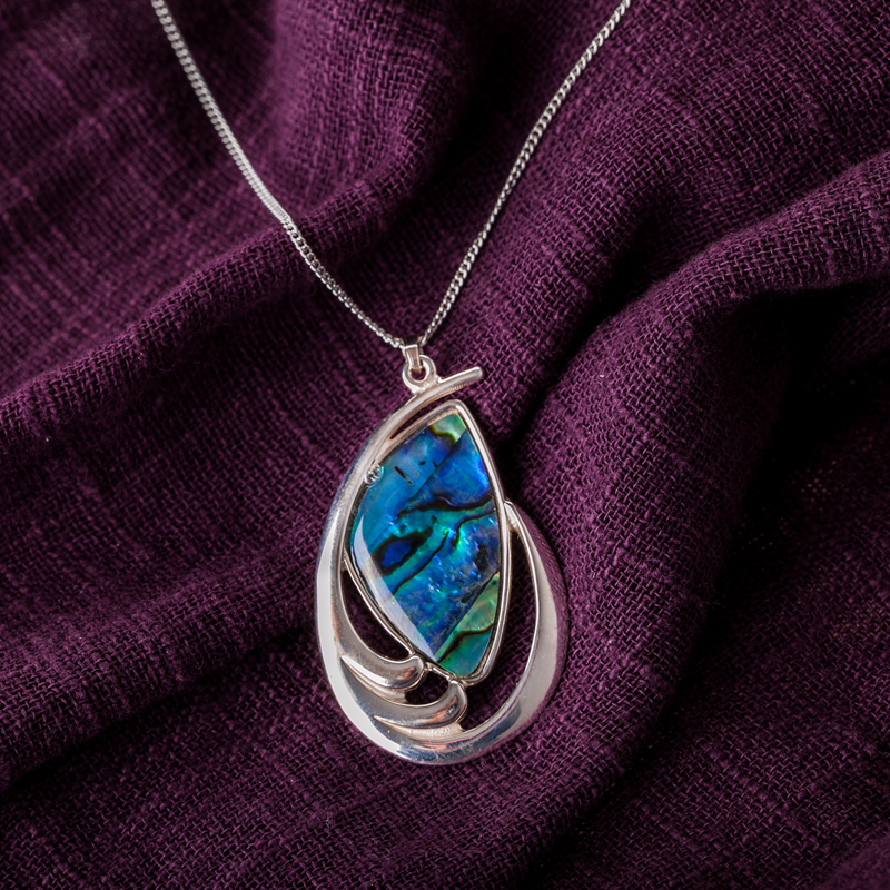 新西兰进口装饰品项链-JONZ帕瓦贝壳项链Pendant(Paua)