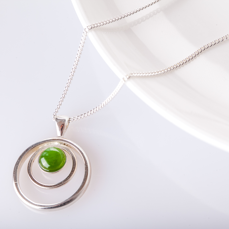 新西兰进口天然碧玺项链-JONZ天然碧玉项链Pendant(Jade)