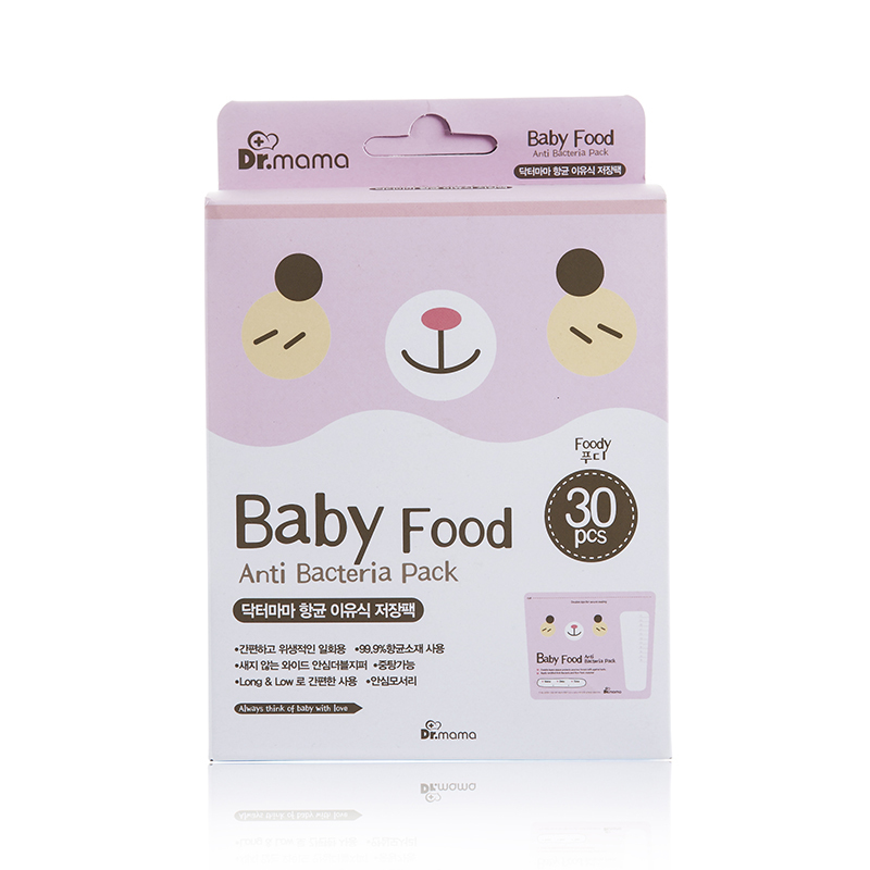 韩国进口食物储存袋-Dr.mama食物抗细菌储存袋