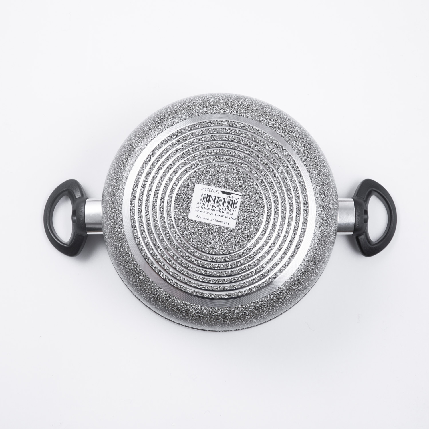 意大利进口汤锅系列-VALSECCHI不粘无油烟双耳汤锅