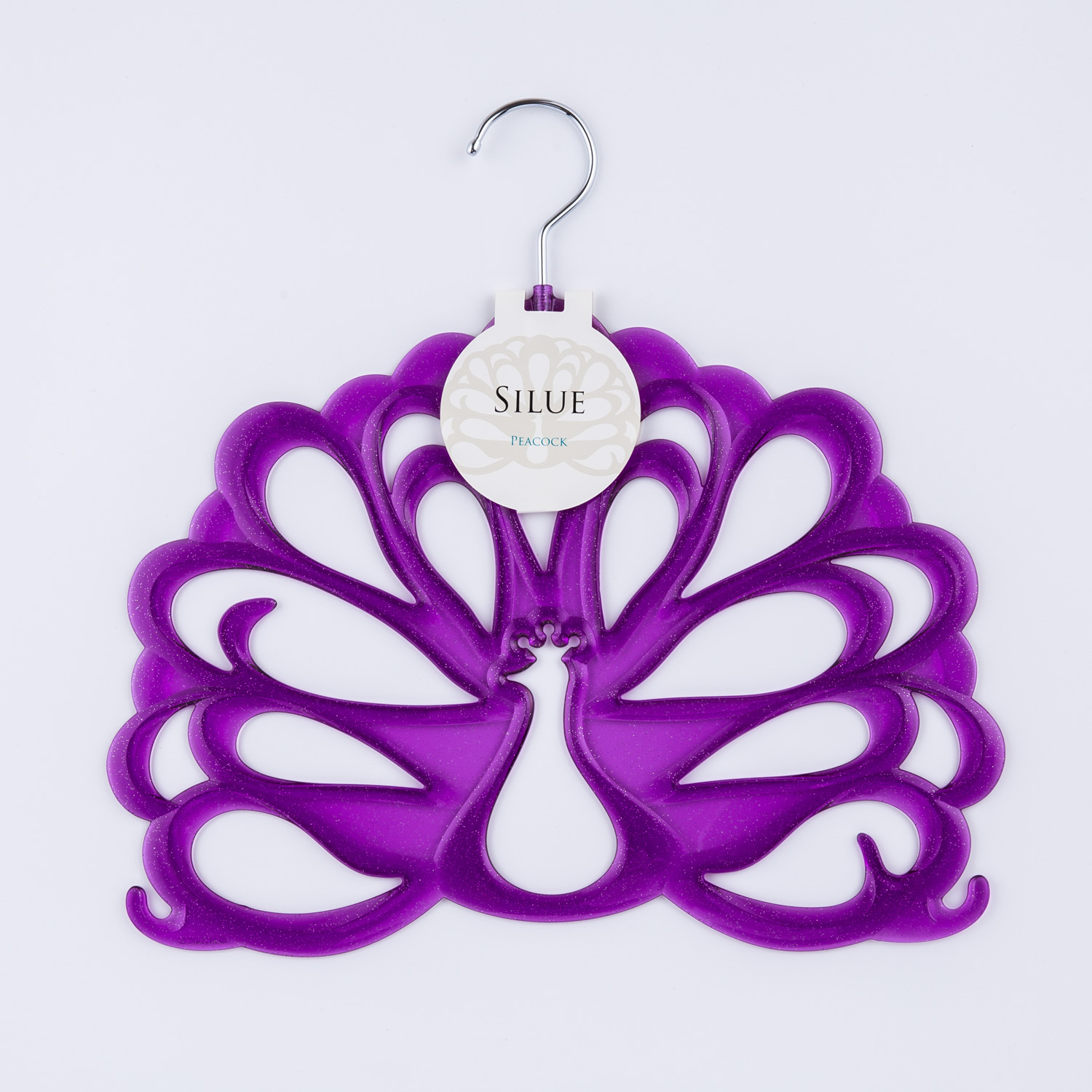 日本进口简易衣架-SHINKO品牌衣挂silue孔雀形衣挂1个装 日本进口简易衣架-SHINKO品牌衣挂silue孔雀形衣挂1个装