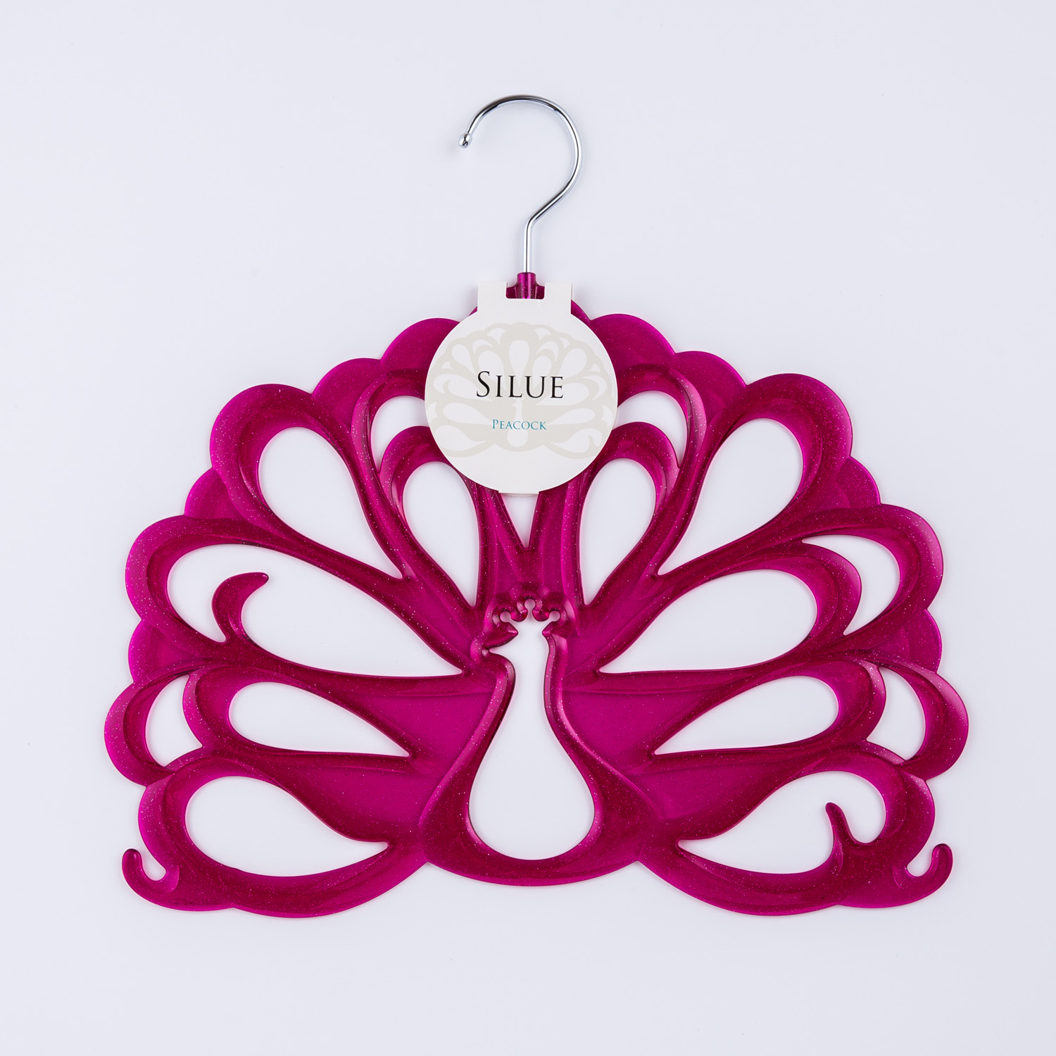 日本进口衣服挂-SHINKO品牌衣挂silue孔雀形衣挂1个装 日本进口衣服挂-SHINKO品牌衣挂silue孔雀形衣挂1个装