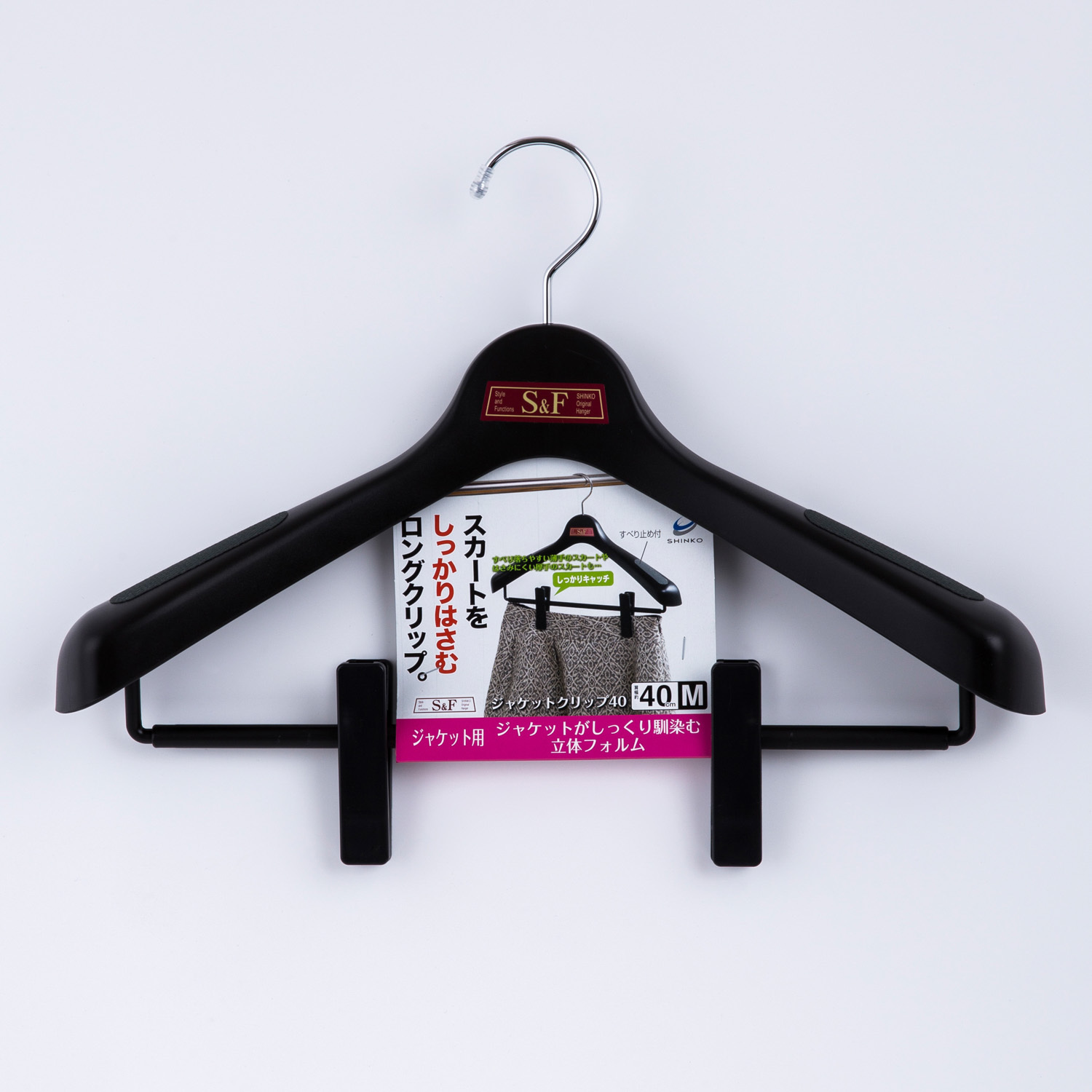日本进口女士衣挂-SHINKO品牌 女士专用衣挂宽度约40cm)1个装 日本进口女士衣挂-SHINKO品牌 女士专用衣挂宽度约40cm)1个装