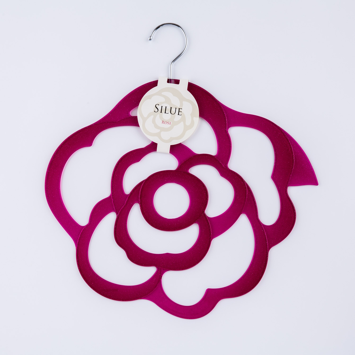 日本进口衣服架挂衣架-SHINKO品牌衣挂silue玫瑰形衣挂1个装 日本进口衣服架挂衣架-SHINKO品牌衣挂silue玫瑰形衣挂1个装