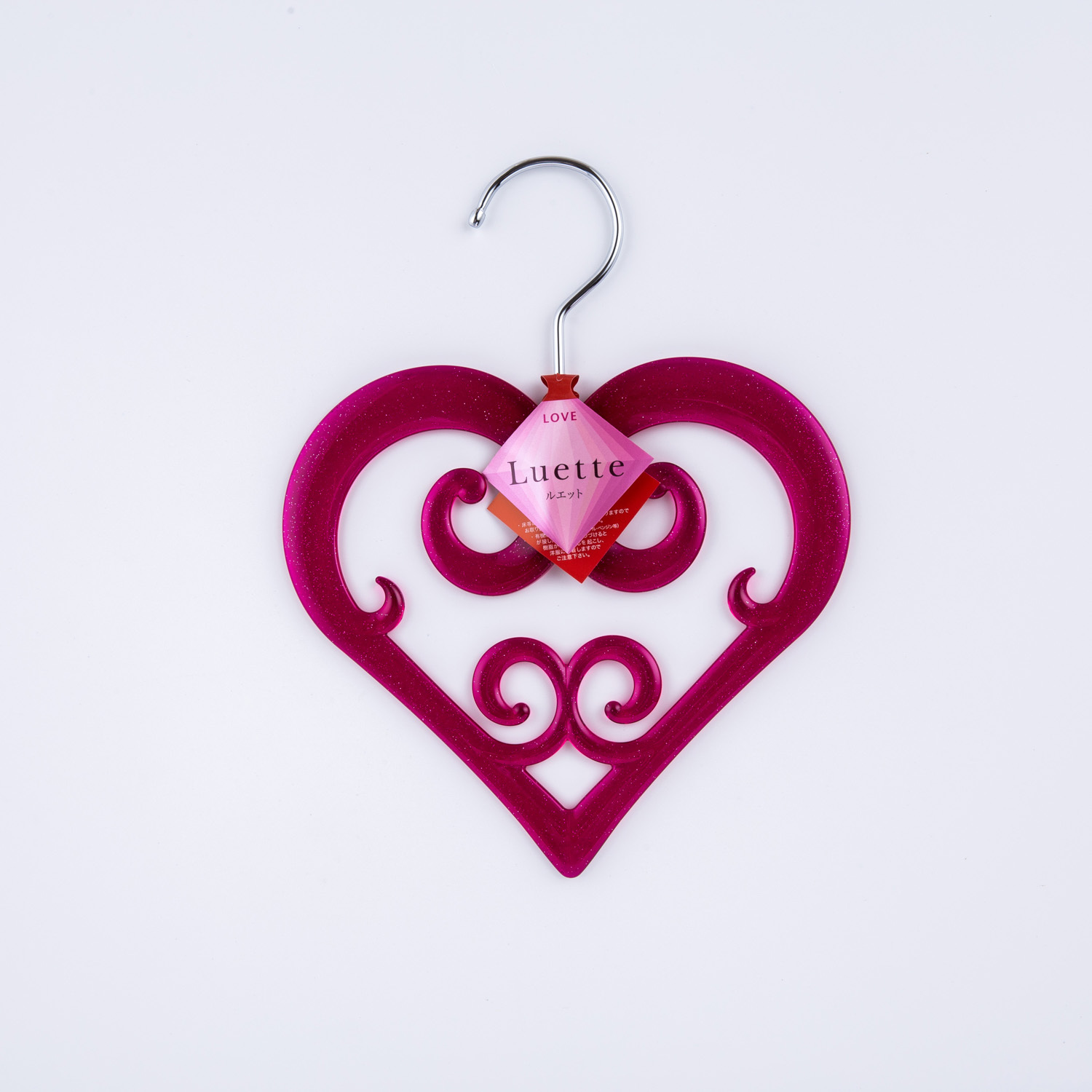 日本进口橱柜衣挂-SHINKO品牌衣挂Luette love心形衣挂1个装 日本进口橱柜衣挂-SHINKO品牌衣挂Luette love心形衣挂1个装