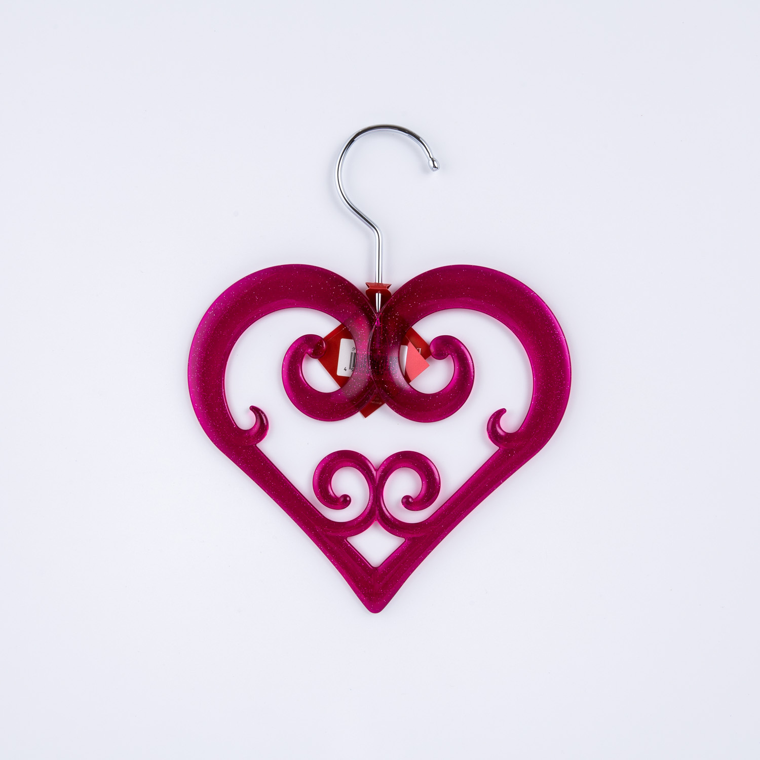 日本进口橱柜衣挂-SHINKO品牌衣挂Luette love心形衣挂1个装