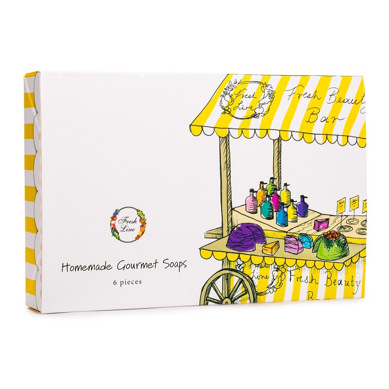 希腊进口洁面皂品牌-Freshline菲诺丝甜甜圈礼盒洁肤皂套装