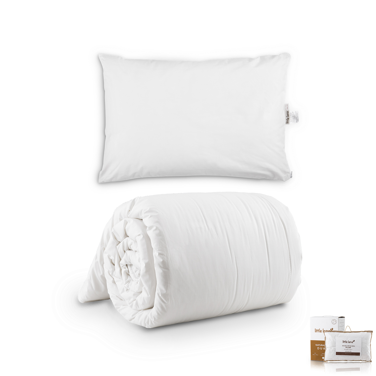 英国进口羊毛夏被羊毛枕套装-Devon Duvent-Little Lana天然羊毛夏被和羊毛枕套装