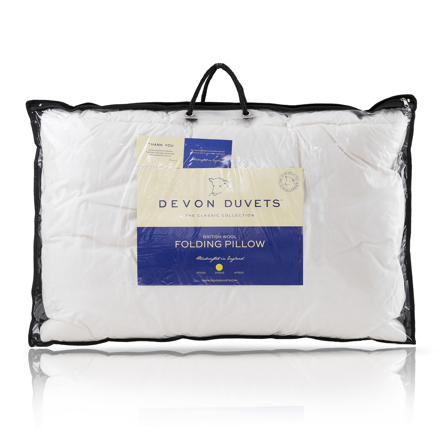 英国进口三层羊毛枕-Devon Duvent原生态三层羊毛枕（75CM X 50CM）