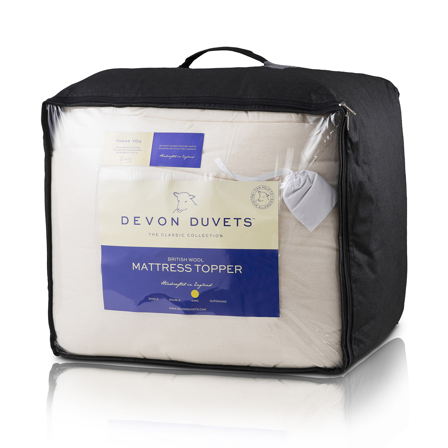 英国进口羊毛床垫-Devon Duvent天然羊毛床垫