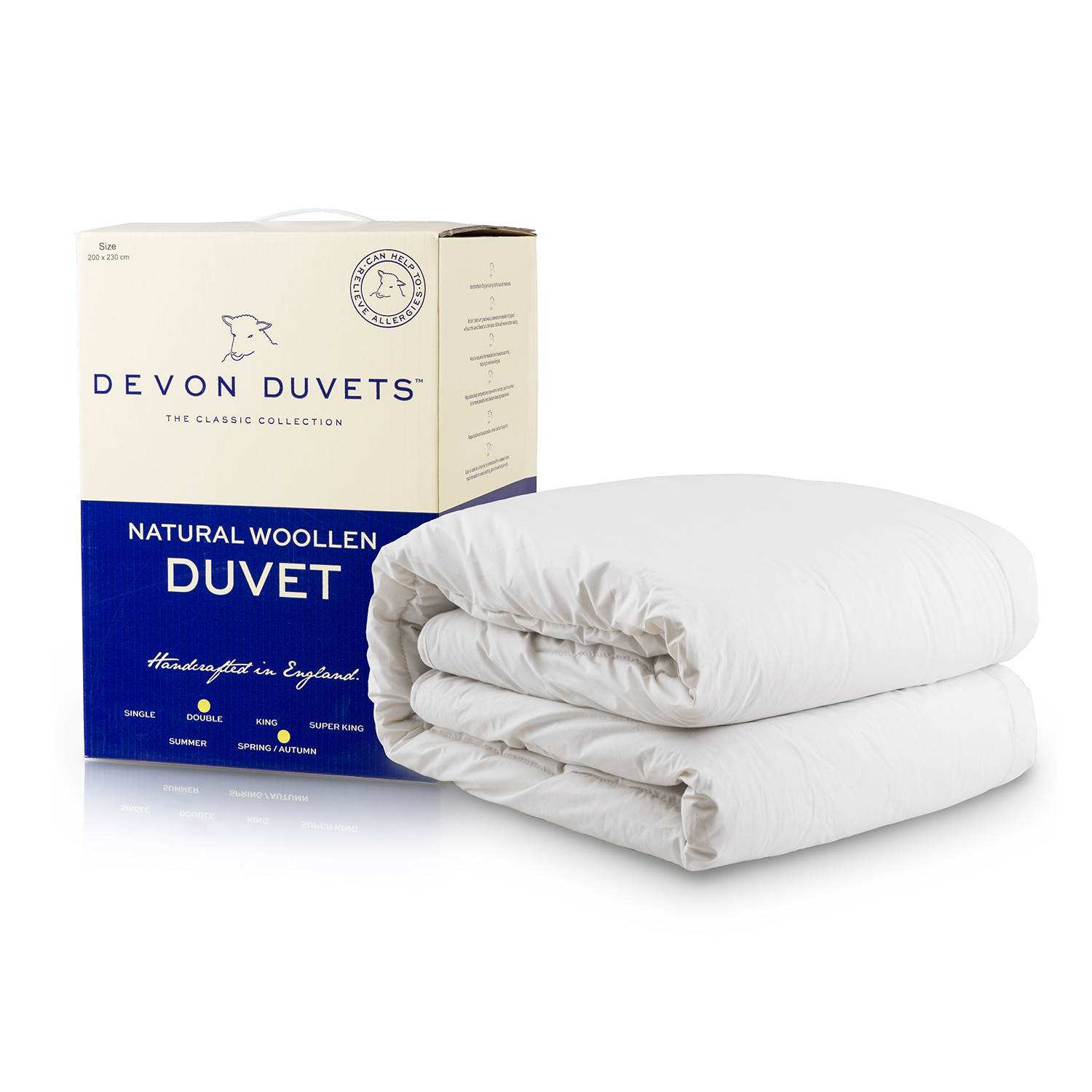英国原装进口羊毛冬被-Devon Duvent天然羊毛冬被(600g每平方米) 英国原装进口羊毛冬被-Devon Duvent天然羊毛冬被(600g每平方米)