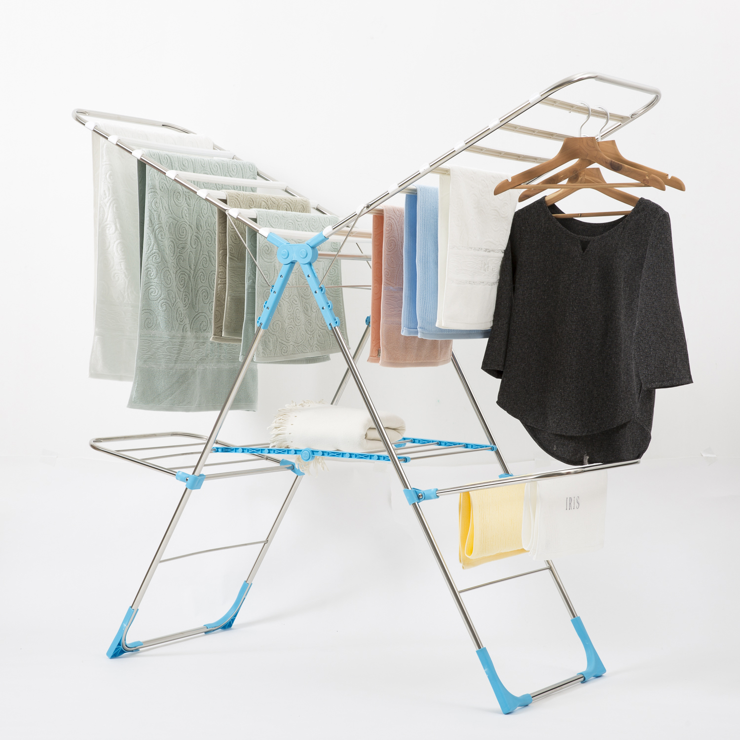 韩国进口伸缩晾衣架-JALMALLA双层晾衣架