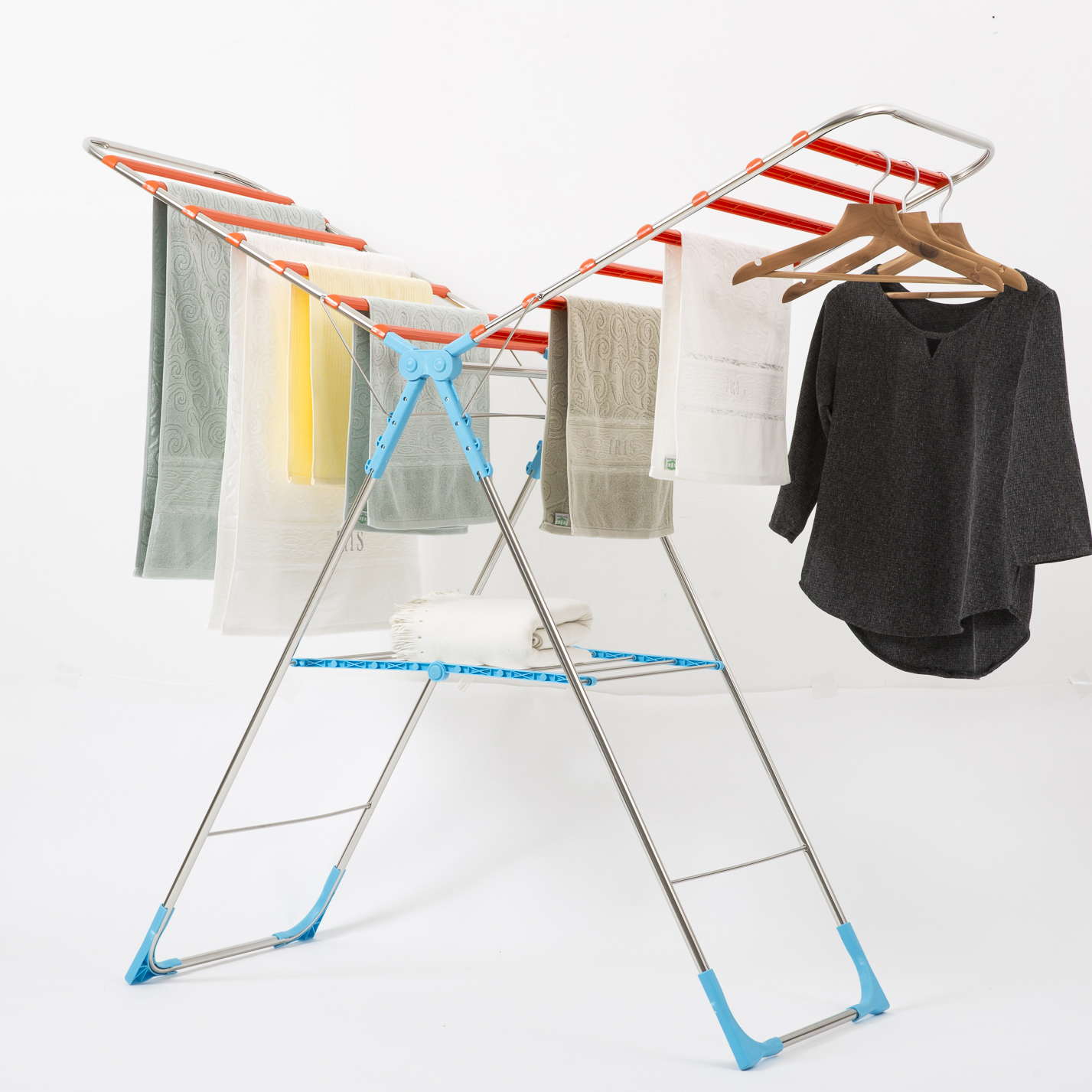 韩国进口x型晾衣架-JALMALLA单层晾衣架