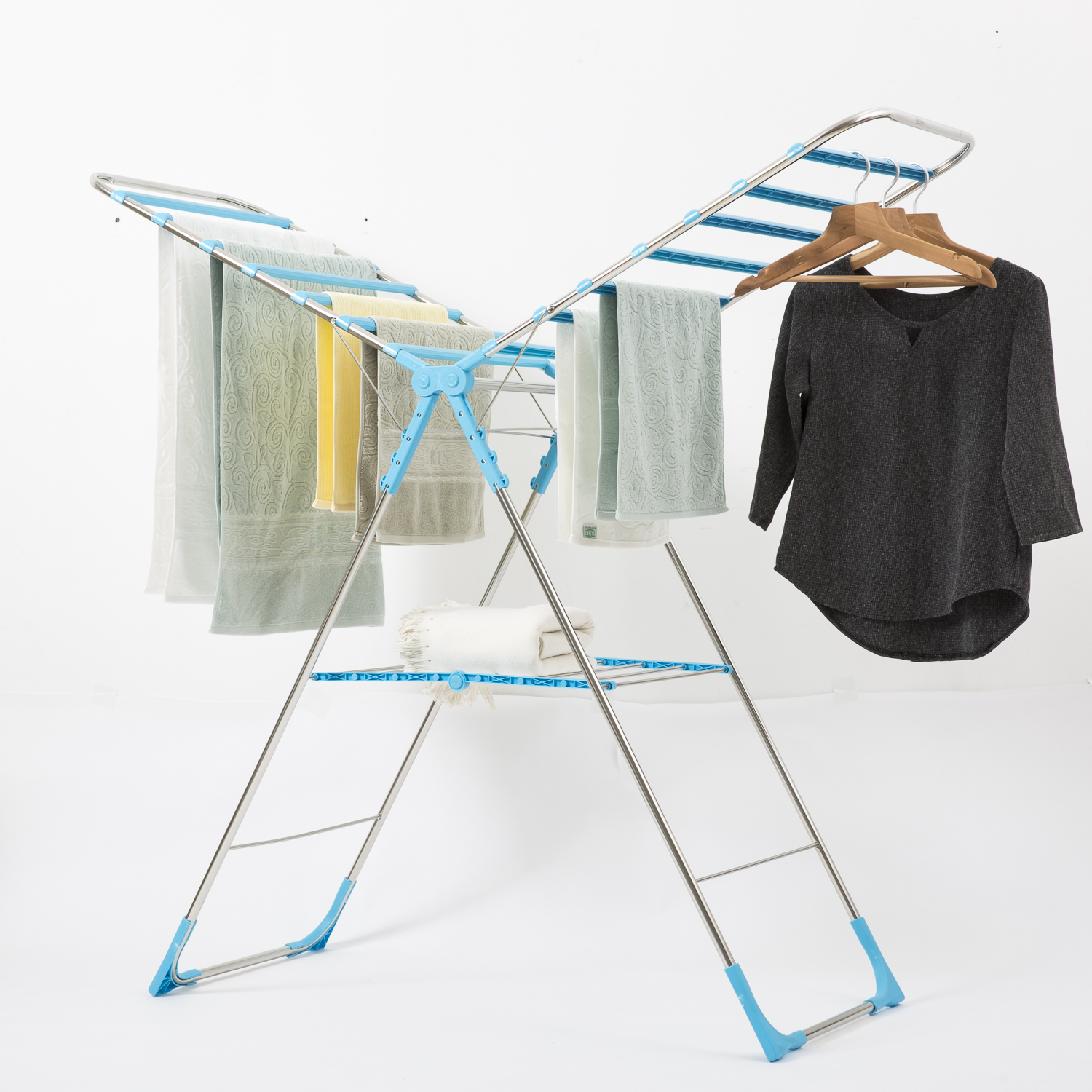 韩国进口室内晾衣架-JALMALLA单层晾衣架