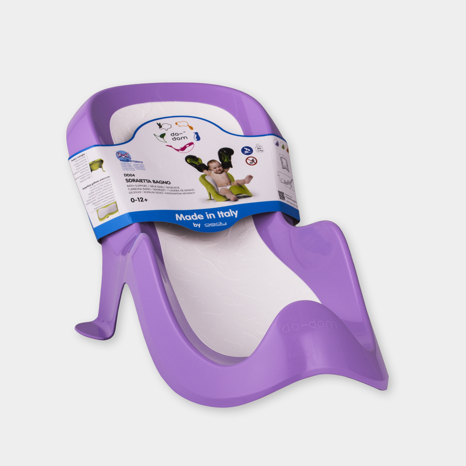 意大利进口婴儿浴室座椅-Da-Dam婴儿浴室座椅0-12月 意大利进口婴儿浴室座椅-Da-Dam婴儿浴室座椅0-12月