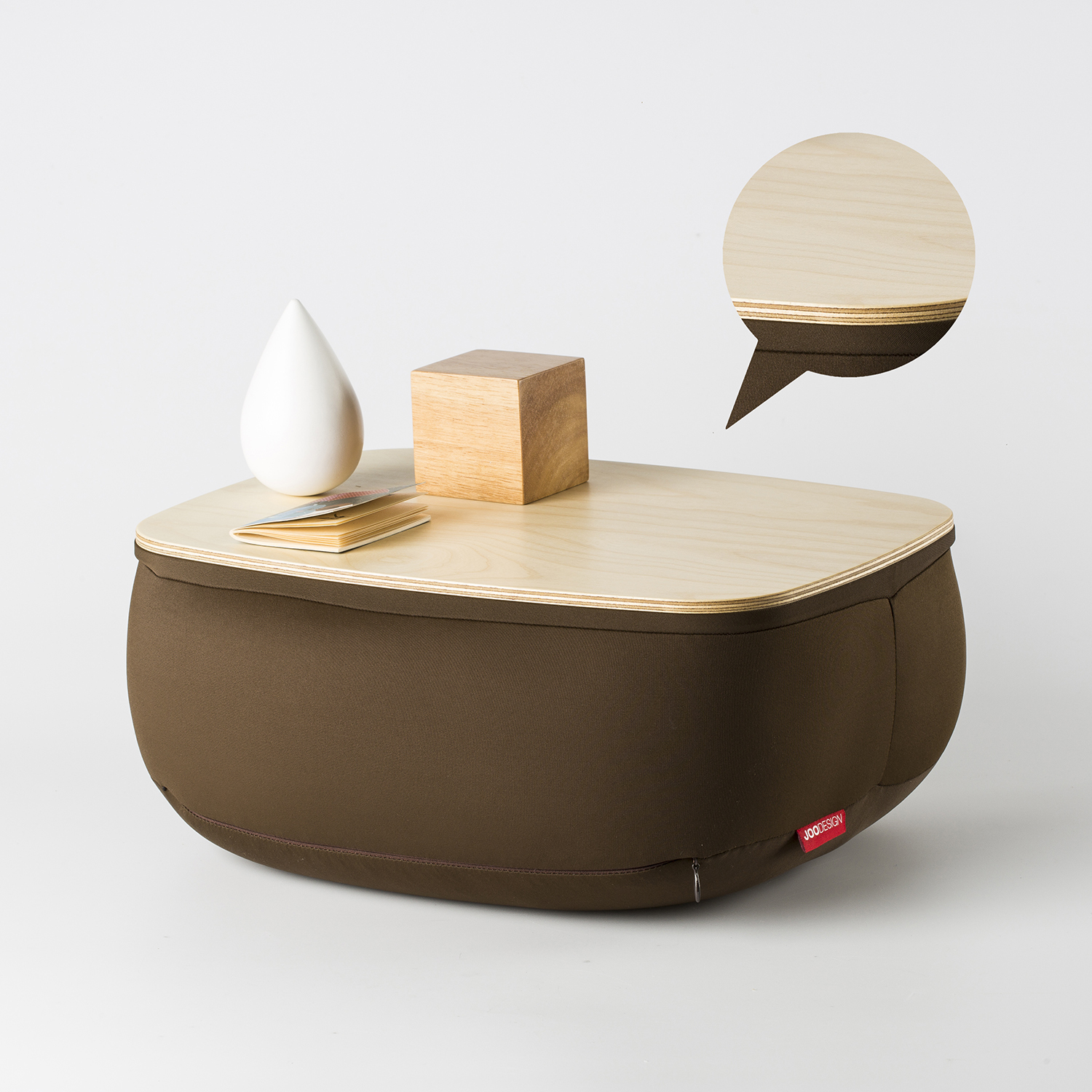 韩国进口可爱靠垫-JOODESIGN Tavolino靠垫抱枕小桌子木质款 - 可爱靠垫