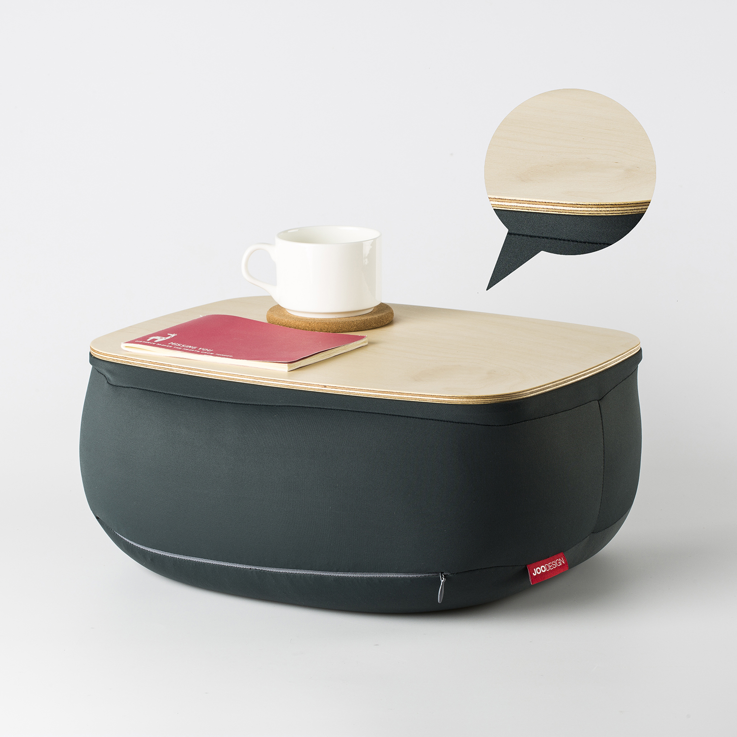 韩国进口创意桌子-JOODESIGN Tavolino靠垫抱枕小桌子木质款 - 创意桌子