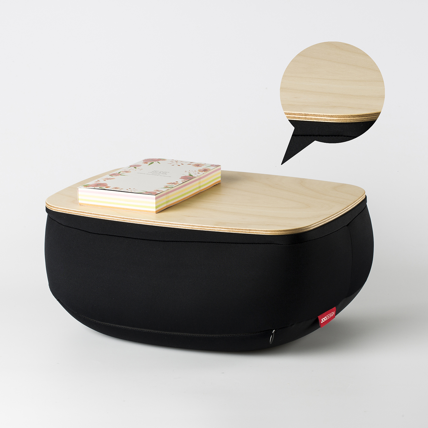 韩国进口可爱抱枕-JOODESIGN Tavolino靠垫抱枕小桌子木质款