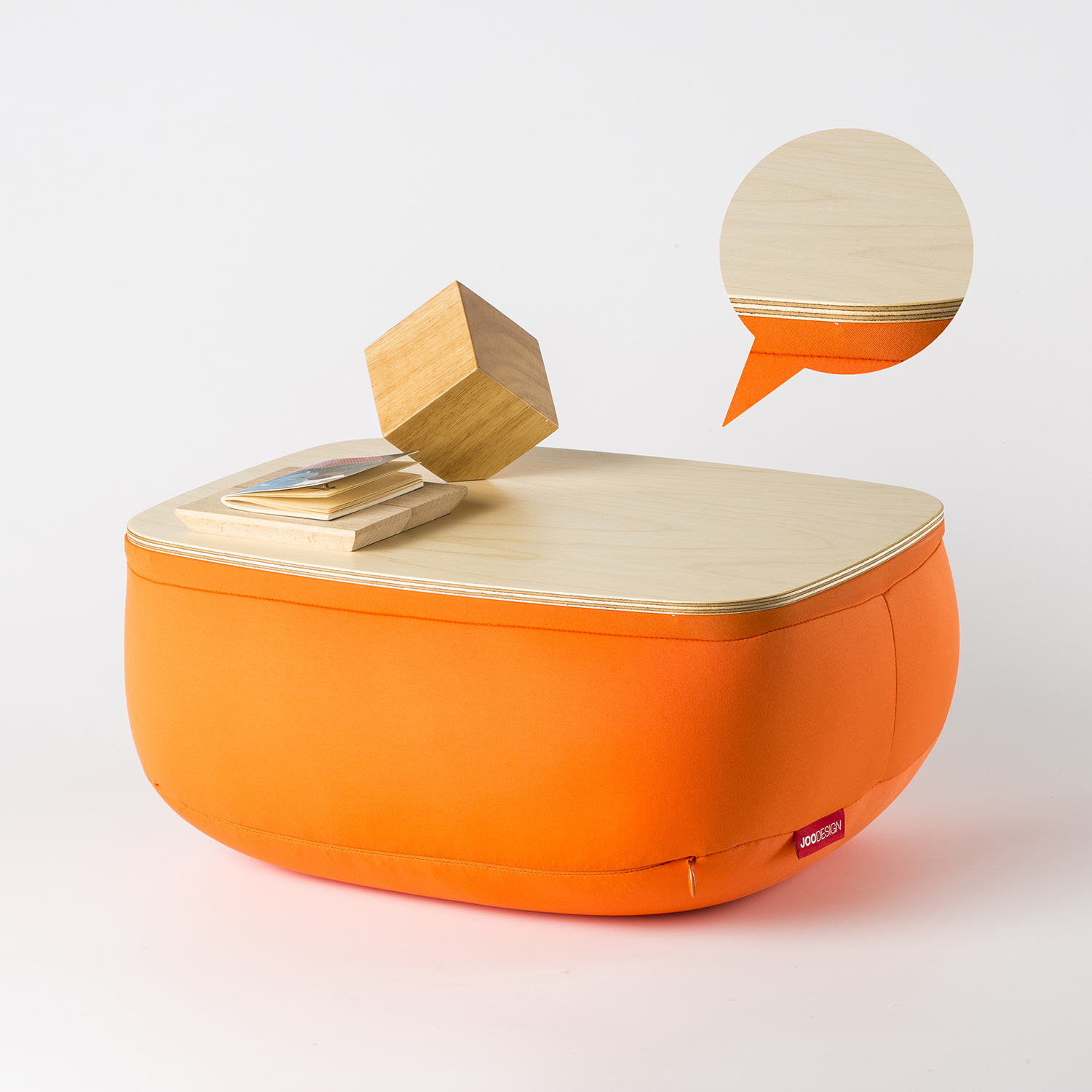 韩国进口个性桌子-JOODESIGN Tavolino靠垫抱枕小桌子木质款 - 个性桌子