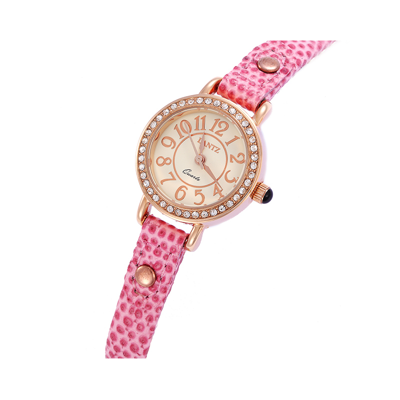 韩国进口名牌女手表-朗时LANTZ女石英表