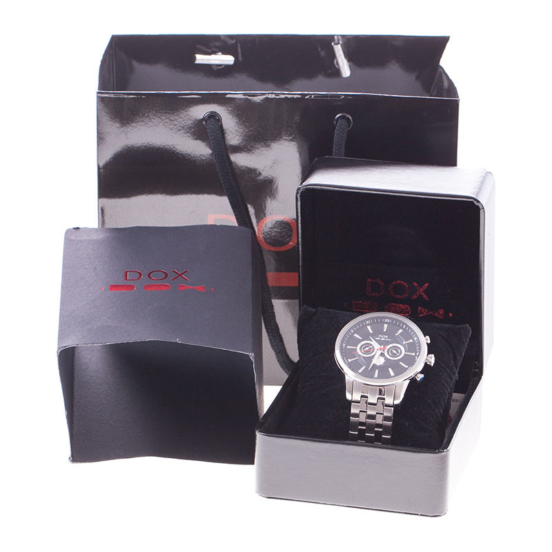 韩国进口男式石英表-DOX时尚手表DX610防水石英表