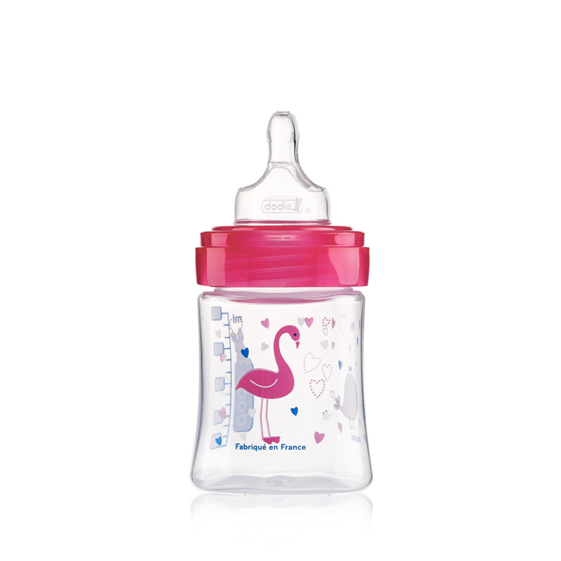 法国进口硅胶奶瓶-DODIESensation系列防胀气宽口婴儿奶瓶含小号奶嘴