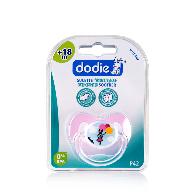 法国进口安抚奶嘴安睡型-DODIE拇指形正牙仿生理硅胶安抚奶嘴日用