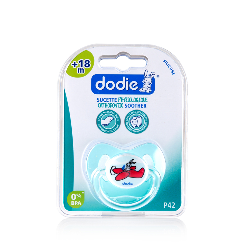 法国进口安抚奶嘴-DODIE拇指形正牙仿生理硅胶安抚奶嘴日用
