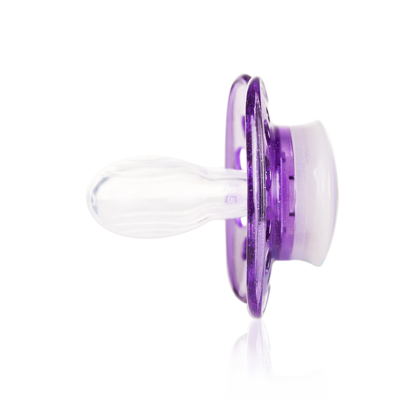 法国进口新生儿安抚奶嘴-DODIE对称圆形硅胶安抚哄睡奶嘴夜光夜用型