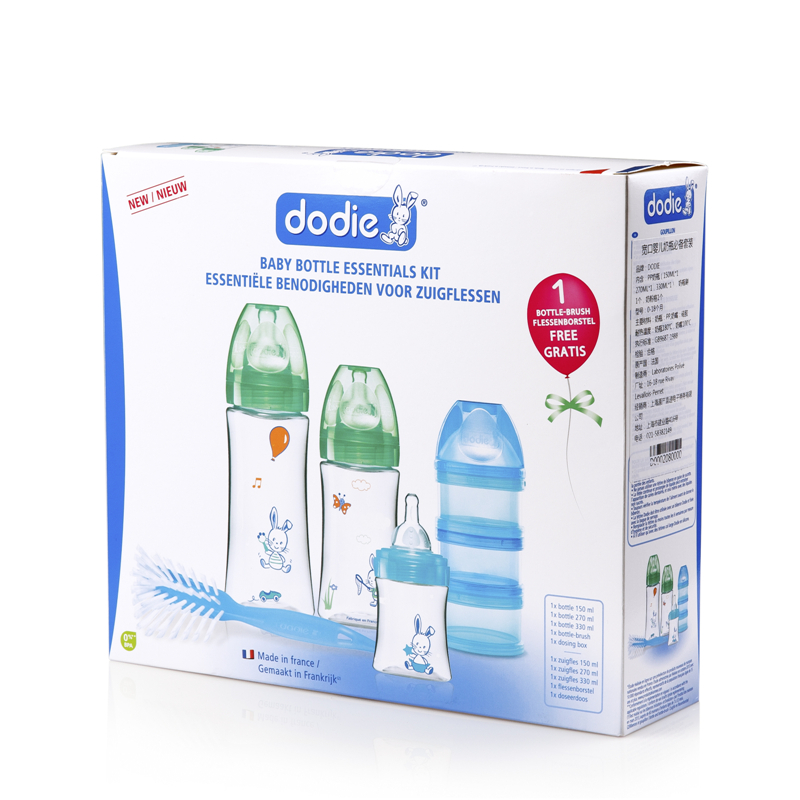法国进口玻璃奶瓶-DODIEInitiation宽口婴儿奶瓶调奶器必备实用经济套装