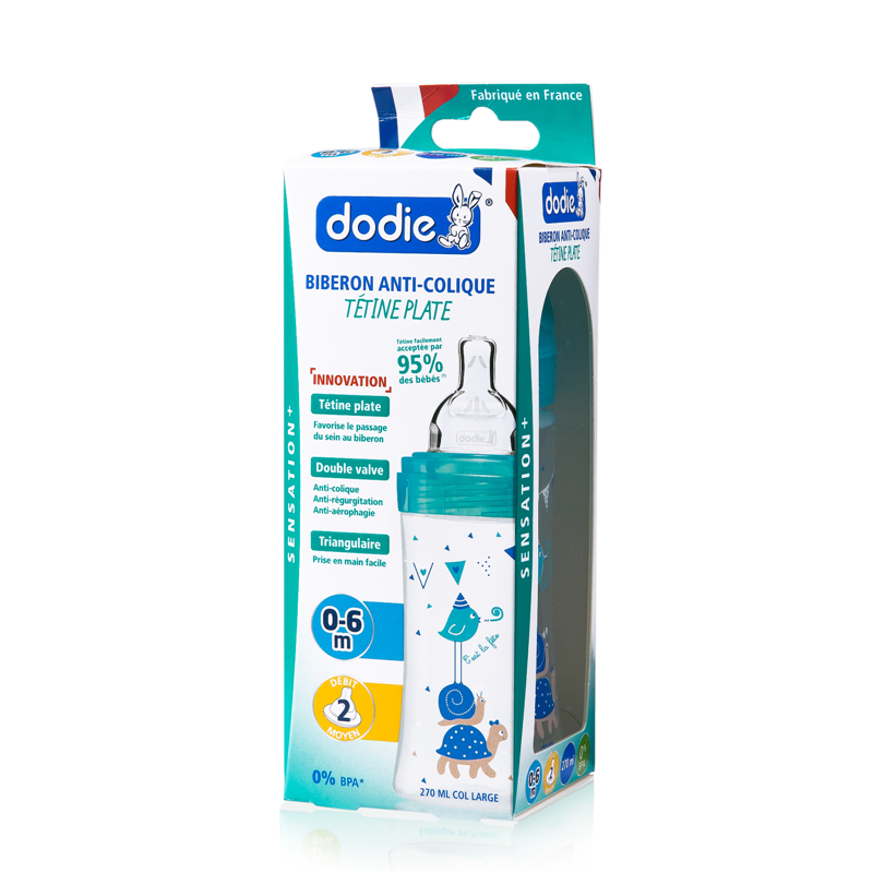 法国进口什么奶瓶最好-DODIESensation系列防胀气宽口婴儿奶瓶2含中号奶嘴