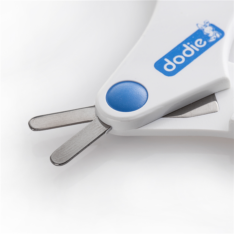 法国进口新生儿指甲剪-Dodie新生儿专用护理安全圆头指甲剪刀(1到6个月)