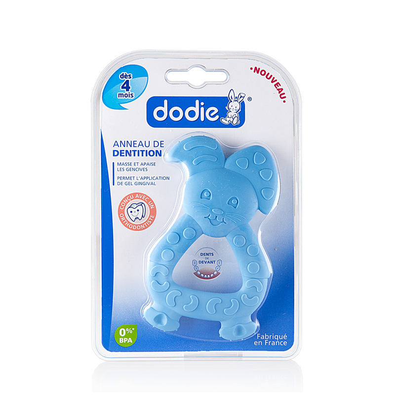 法国进口婴儿牙胶-Dodie小兔牙胶练牙器4个月起