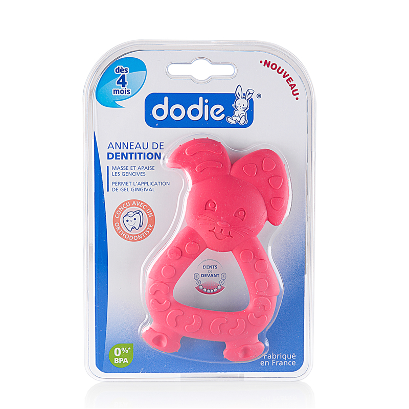法国进口儿童牙胶-Dodie小兔牙胶练牙器4个月起