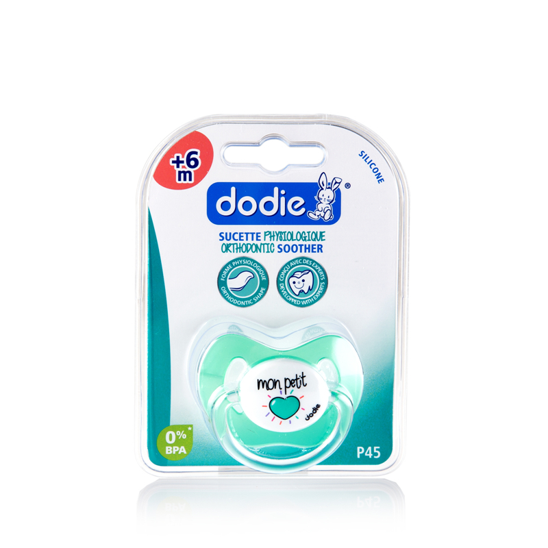 法国进口幼儿安抚奶嘴-DODIE拇指形正牙仿生理硅胶安抚奶嘴日用