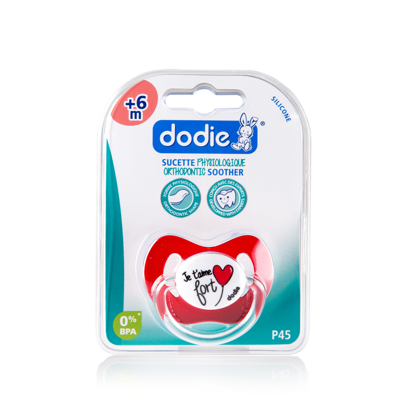 法国进口仿生理安抚奶嘴-DODIE拇指形正牙仿生理硅胶安抚奶嘴日用