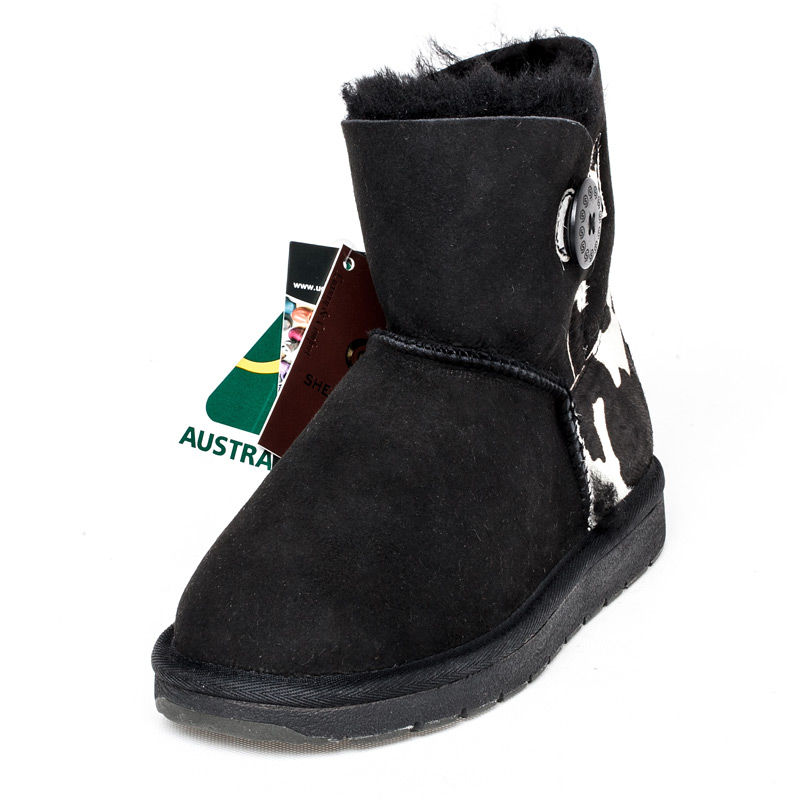 澳大利亚进口皮毛一体的雪地靴-SHEARERSUGG款短筒单扣花纹靴雪地靴 - 皮毛一体的雪地靴 澳大利亚进口皮毛一体的雪地靴-SHEARERSUGG款短筒单扣花纹靴雪地靴 - 皮毛一体的雪地靴