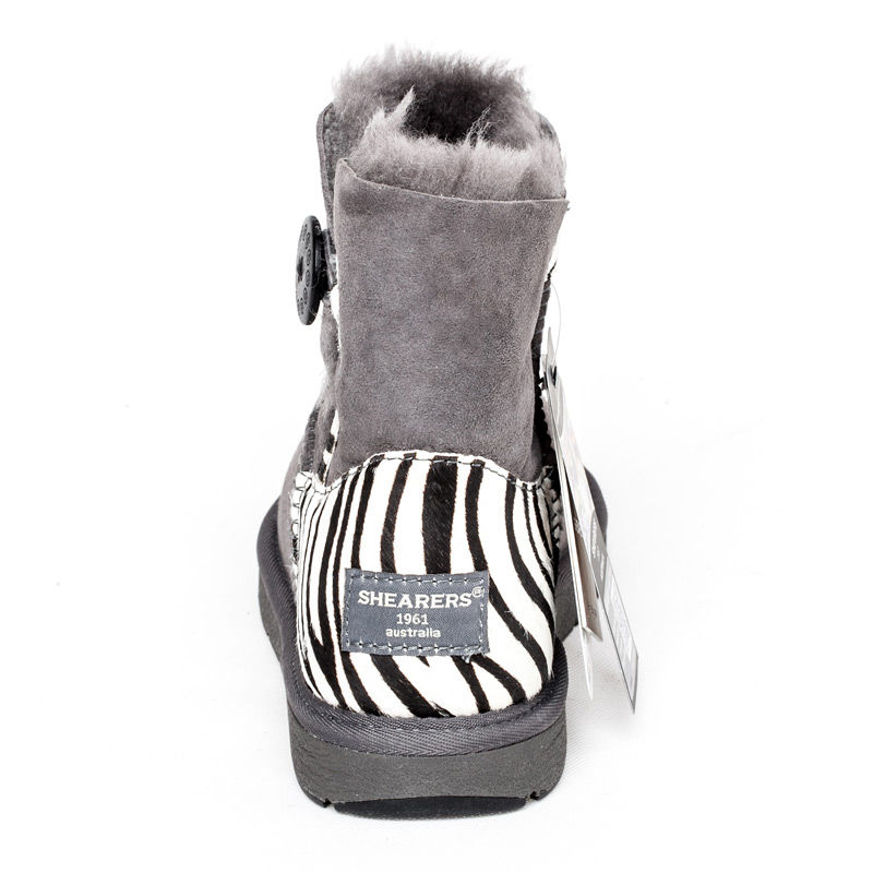 澳大利亚进口单扣低筒短靴-SHEARERSUGG款短筒单扣花纹靴雪地靴