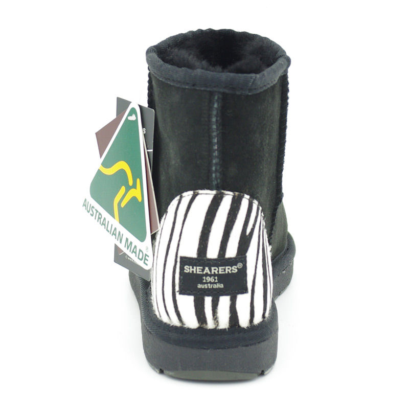 澳大利亚进口ugg的雪地靴-SHEARERSUGG款拼皮花纹短筒靴雪地靴