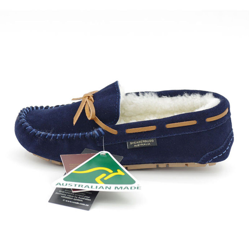 澳大利亚进口磨砂船鞋-SHEARERSUGG款莫卡辛豆豆鞋磨砂船鞋